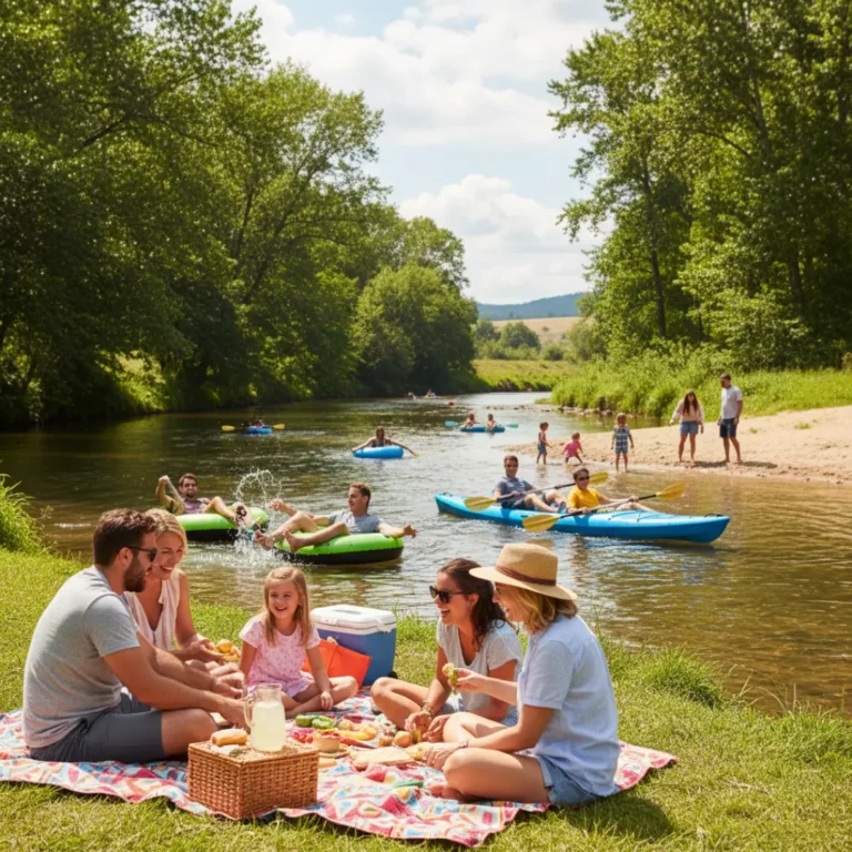 Families or Friends Enjoying Water Activities