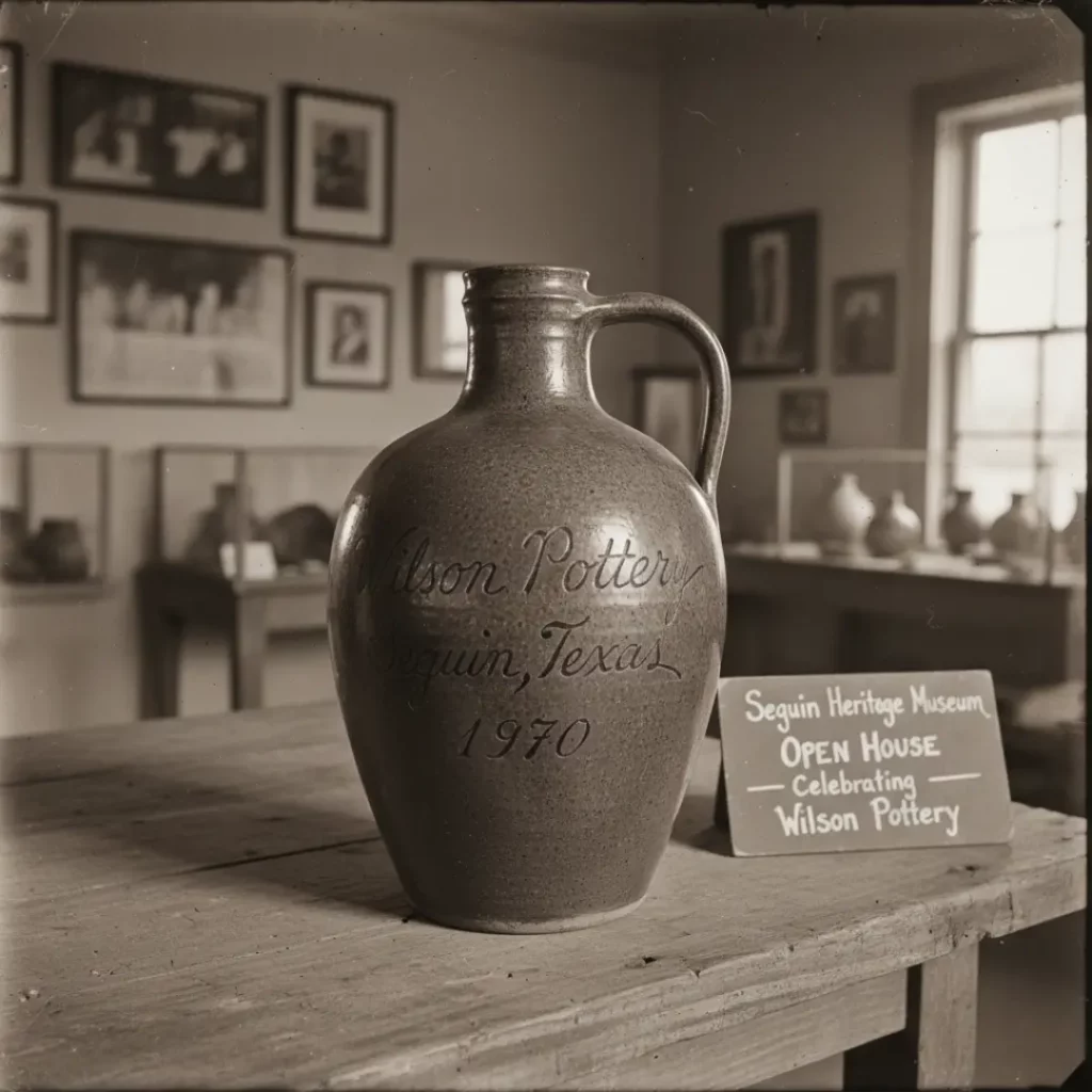 an image that captures the historical essence you're looking for, showcasing a piece of vintage Wilson pottery