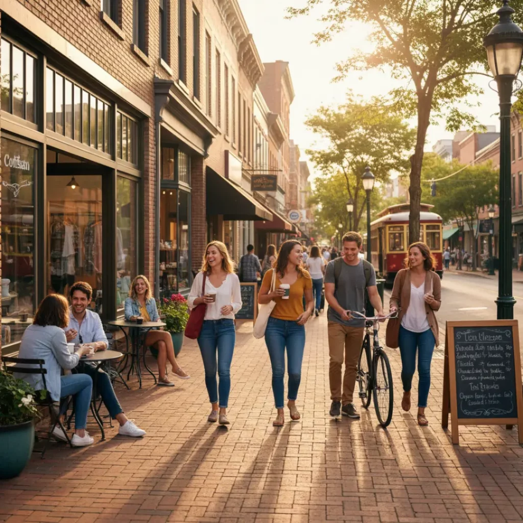 active, walkable, and convenient lifestyle that appeals to young professionals.