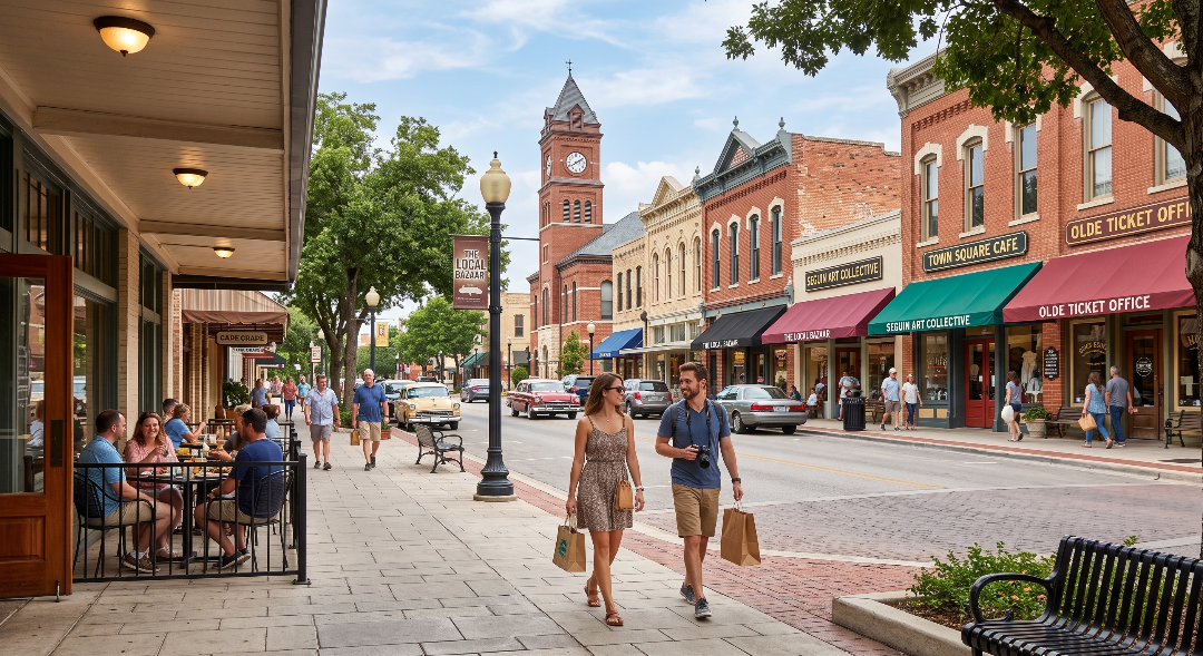 Economic development and tourism impact in Seguin Texas - city growth driven by strategic planning and new commercial investment